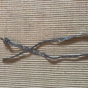 J. Crew Silver Sparkle Belt